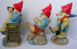 Garden Gnomes on tropical beach vacation side d